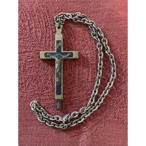 Germany Relic Crucifix Pendant Antique Reliquary Catholic Saints‎ Cross